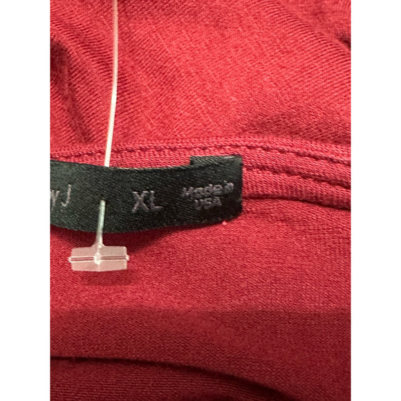 Fraiche By J A-Line Dress Knee Length Long Sleeve Surplice Knit Pink XL NWOT - Picture 8 of 9